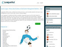 Tablet Screenshot of leaguehut.com